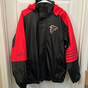 NFL Men's Red Black Atlanta Falcons Jacket Size Large